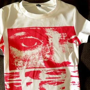 Shein t shirt mid drift size small